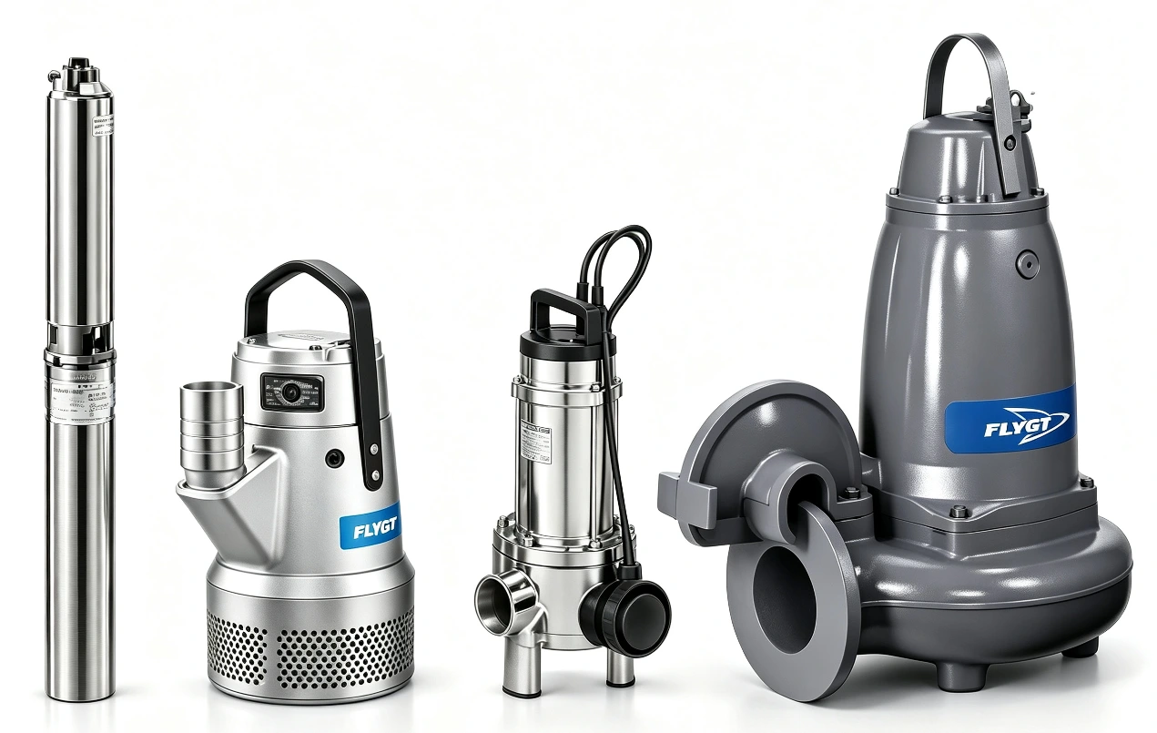 Flygt submersible pumps by Xylem for wastewater, drainage, and industrial applications